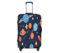 YHLKLWKSZC Copribagagli per valigie costellazione ammassi stellari galassie stampa valigia copertura elastica per bagagli protezione per valigie 45-81 cm, Nero, Medium, Alla moda