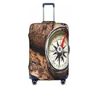 YHLKLWKSZC Law Of The Compass - Copertura elastica per valigia, con stampa di navigazione, 45-81 cm, Bianco, Large, Alla moda