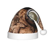 YHLKLWKSZC Legge della Bussola Navigazione Stampato Cappello di Natale Cappello di Babbo Natale Vacanze Cappello di Natale Morbido e Confortevole 1pz