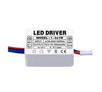 Yhloubb LED Driver 1pcs AC85-265V Driver di trasformatori a LED, 1-3W 300mA