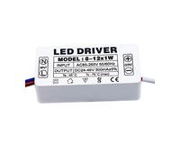 Yhloubb LED Driver 1pcs AC85-265V Driver di trasformatori a LED, 8-12W 300mA