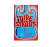 YHNGFDSKNB Poster su tela con copertina di album dei Dire Straits, serie musicale, decorazione artistica da parete per camera da letto, 20 x 30 cm, senza cornice