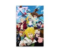 YHNGFDSKNB The Seven Deadly Sins 5 Classico Poster su Tela Serie Anime, Arte da Parete Pittura Decorativa Camera da Letto Poster 50 x 75 cm Senza Cornice