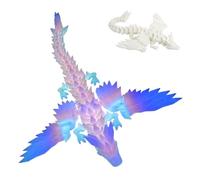 YHNMMNO Drago di cristallo stampato 3D, giocattolo mobile drago di cristallo, si illumina al buio, regalo di stampa 3D, uovo di Pasqua, giocattolo mobile per il compleanno