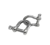 YHNNH, 1 pz grillo a D in acciaio inossidabile 316, grillo a D, perno a vite, antiruggine, for traino, vendita e sollevamento(M12)