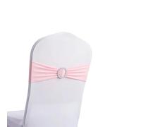 YHNNH, 10 pz/set Nastro Bowknot Hotel Multifunzione Colore Solido Sedia Da Pranzo Telai Banchetto di Nozze Festa Hote Home Decor-10 pz(Light Pink)