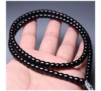 YHNNH, 108 perle di mala con stelo di cocco nero, collana, braccialetto, preghiera del Buddha, rosario for uomini e donne, meditazione, yoga