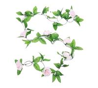 YHNNH 3PCS 2M Hanging Floral Wedding String Party Garden Decor(3pcs 9 Heads Baby)