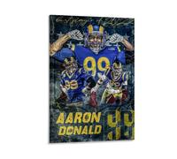 YHNNH Aaron DonaldPoster artistico da parete in stile classico, decorazione alla moda perfetta per biblioteche, bar o home theatre, 60 x 90 cm, stile cornice