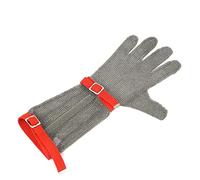 YHNNH accessori da giardinaggio, Guanti antitaglio, guanti resistenti al taglio con braccia estese, di sicurezza in maglia for chef, macellai, falegnami, for mano sinistra e destra(Arm 15cm,1PCS/XXS)