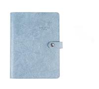 YHNNH, Agenda for notebook Copertina in pelle vintage retrò Notebook a fogli mobili Quaderno di carta sostituibile Blocco note for viaggiatori Forniture di cancelleria(Blue,105mmx145mm)