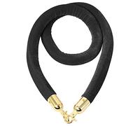 YHNNH, Anima in cotone con corda for montanti industriali, corda for barriera di sicurezza sospesa for il controllo della folla di feste sul tappeto rosso,(Black,Length 1M/3.3Ft/39In)