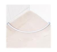 YHNNH, Asta for tende in metallo Asta for tende da doccia a parete, negozio di abbigliamento, camerino, guardaroba, binario for tende(White,120x120cm)