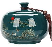 YHNNH， Barattolo da tè in ceramica, contenitori for barattoli, contenitore for alimenti da cucina, contenitore for il tè in stile cinese retrò, grande contenitore for il tè in ceramica for la cucina