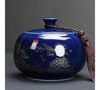 YHNNH， Barattolo da tè in ceramica, contenitori for barattoli, contenitore for alimenti da cucina, contenitore for il tè in stile cinese retrò, grande contenitore for il tè in ceramica for la cucina