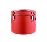 YHNNH, Barile di riso coibentato commerciale, secchio di trasporto refrigerato da 30 litri Contenitore for bevande dispenser for contenitori ghiacciati con scarico a un pulsante(Red)
