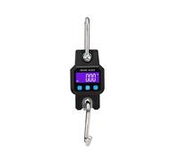 YHNNH, Bilancia sospesa da 660 libbre, bilancia for gru, custodia in alluminio pressofuso duro, display a LED HD, adatta for la pesca, pesatura dei bagagli, caccia in fattoria privata(Black)