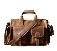 YHNNH borse messenger, Cartella da uomo in pelle, cartella in, borsa for laptop 14", a tracolla in, ufficio in di vacchetta for