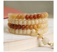 YHNNH, Bracciale con perline di radice Bodhi sfumata 108 Collana Bodhi Perline di Buddha Rosario appeso al collo for uomo donna
