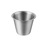 YHNNH Budino in acciaio inossidabile 304 da 90 ml Ingredienti for la cottura Ingredienti Il latte può essere messo in forno(Silver,Silver)