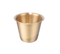 YHNNH Budino in acciaio inossidabile 304 da 90 ml Ingredienti for la cottura Ingredienti Il latte può essere messo in forno(Gold,Gold)