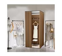 YHNNH, Camerino del negozio di abbigliamento con tenda ombreggiante, spogliatoio mobile temporaneo portatile for la privacy(Brown,85x85x200cm)