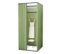 YHNNH, Camerino del negozio Schermo for la privacy Partizione mobile Guardaroba quadrato Spogliatoio fai-da-te con tenda ombreggiante Montaggio mobile dell'abbigliamento del negozio(J,85x85x200cm)