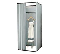 YHNNH, Camerino del negozio Schermo for la privacy Partizione mobile Guardaroba quadrato Spogliatoio fai-da-te con tenda ombreggiante Montaggio mobile dell'abbigliamento del negozio(F,100x100x200cm)