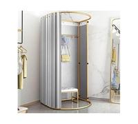 YHNNH, Camerino mobile Camerino privato mobile portatile tenda semplice spogliatoio negozio di abbigliamento armadio guardaroba personale Camerino portatile(A,100X90X200CM)