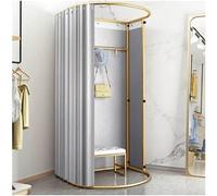 YHNNH, Camerino mobile Camerino privato mobile portatile tenda semplice spogliatoio negozio di abbigliamento armadio guardaroba personale Camerino portatile(Noir,100X90X200CM)