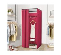 YHNNH, Camerino mobile nel negozio di abbigliamento, spaziosa tenda fasciatoio, spogliatoio portatile for la privacy, fasciatoio facile da montare(Red,100x100x200cm)
