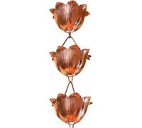 YHNNH, Catene da Pioggia, for grondaie Tetto Catena da Pioggia in Rame Catena d'Acqua Campana da Pioggia Collegamento di drenaggio del Cortile del Tempio Catena sospesa for grondaia