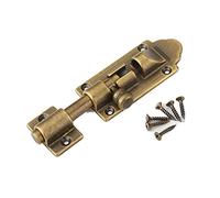 YHNNH, Chiavistello a botte in rame ispessito Chiavistello a botte da 3 pollici Chiavistello scorrevole Serratura for bagno Serratura for porta antica con viti di montaggio(Antique Copper,4.5cm)