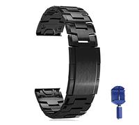 YHNNH, Cinturini da polso QuickFit con cinturino leggero in lega di titanio(Black,26mm)