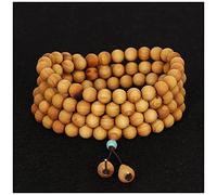 YHNNH, Collana con bracciale con perline Thuja 108 perline di Buddha Rosario unisex for la meditazione della preghiera Mala