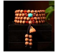 YHNNH, Collana con braccialetto di perline di legno di sandalo autentico indiano autentico 108 Buddha Legno di preghiera Rosario Meditazione Mala (Colore : B) (Colore : B)(B)
