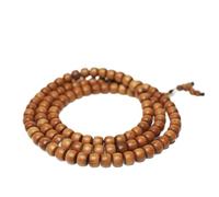YHNNH, Collana in legno di sandalo antico Rosario a botte di Buddha for uomo Donna Meditazione Mala Chanting
