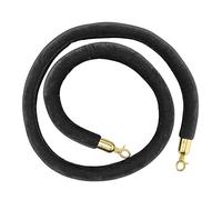 YHNNH, Corda for montanti for ingresso VIP, corde for barriere con nucleo in schiuma di sicurezza for il controllo della folla, grandi inaugurazioni for cinema, uso for hotel/(Black,Length 0.6M/2Ft/24