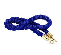 YHNNH, Corda for montanti sospesa lunga attorcigliata, barriera for funi di controllo della folla for carichi pesanti/linea di coda, for sale teatri musei/(Blue,Length 2.5M/8.2Ft/98.4In)