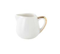 YHNNH Cucchiaio for il latte con bordo dorato, secchiello for il succo, latte, concentrato di manzo piccolo, ciotola for salsa di bistecca marrone(S)
