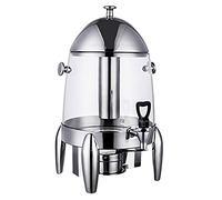 YHNNH, Dispenser for bevande calde e fredde da 12 litri con corpo contenitore in PC, urna for caffè Chafer in acciaio inossidabile resistente con cilindro for ghiaccio