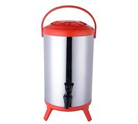 YHNNH, Dispenser for bevande isolate in acciaio inossidabile, dispenser for bevande calde for tè ed espresso, secchielli for tè al latte isolati o refrigerati con rubinetti(D,12L)