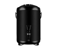 YHNNH, Dispenser for bevande isolato con superficie opaca a doppia parete isolata in acciaio inossidabile for caffè, tè, latte, zuppa, buffet for feste in famiglia(Black,12L)