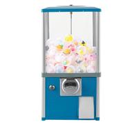YHNNH, Distributore automatico di monete da 25 centesimi, distributore automatico di caramelle gommose for la casa, distributore automatico di caramelle gommose, rosso(Blue)