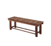 YHNNH Durable Outdoor Garden Bench - Carbonized Fir Patio Seating for Backyard, Deck, and Porch - 35.4in & 47in Options(120cm)
