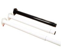 YHNNH, Gamba da tavolo Gambe montanti in metallo Gambe telescopiche in altezza regolabile Bar for la colazione Supporto for piano di lavoro Gamba da tavolo Piedini for mobili(White,70 100cm)