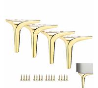 YHNNH, Gambe for mobili, Gamba for divano in metallo, Confezione da 4 Piedini for mobili Piedini for mobili triangolari moderni Gambe di supporto for tavolino Sostituzione fai-da-te for mobiletto Diva