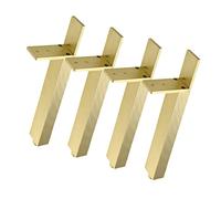 YHNNH, Gambe for mobili in metallo in lega di alluminio da 4 pezzi, Gambe for panche, Gambe for divani, Gambe for mobili TV resistenti, Gambe di ricambio for supporto gambe for mobili(20cm)