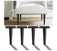 YHNNH, Gambe for mobili, Set di 4 Gambe for mobili in Metallo, Gambe for Divano Dritte affusolate, Supporto for Gambe for Armadietto, for Tavolino da caffè Comodino Mobile TV(40cm)