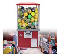 YHNNH, Gumball Bank, distributore automatico di caramelle for gadget, con capacità di carico enorme, altezza 20,87", perfetto for negozi di giochi e negozi al dettaglio,Rosso(Red)